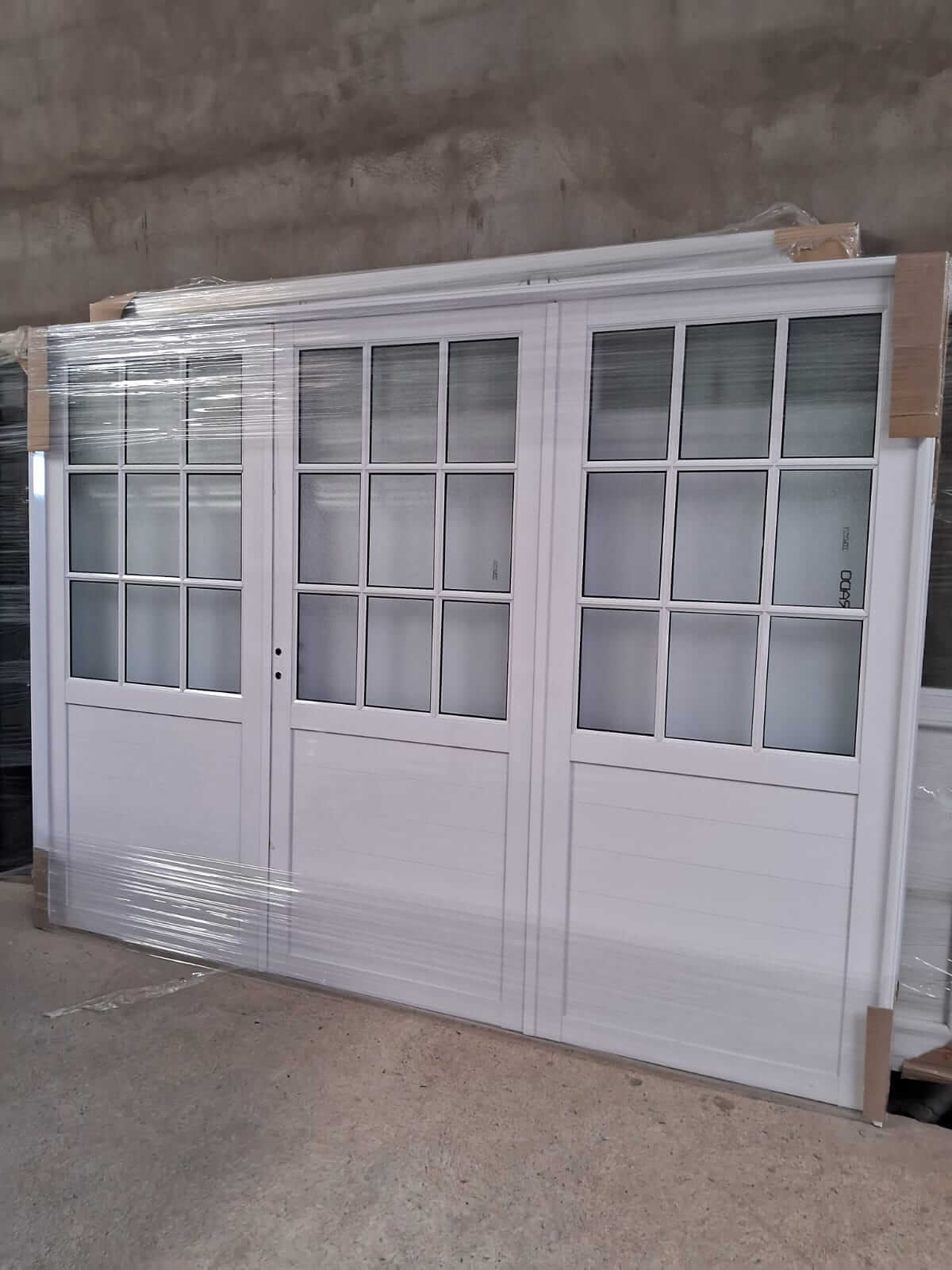 Porton de abrir de aluminio