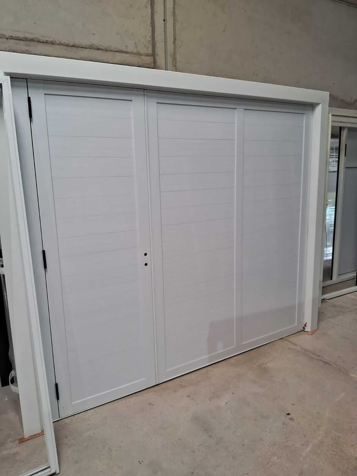 Porton de aluminio levadizo